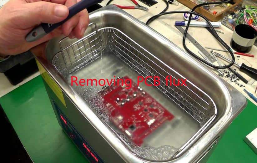 Removing PCB flux